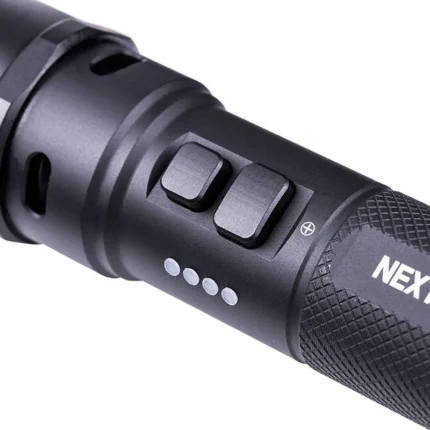 NEXTORCH P86 - LINTERNA TÁCTICA CON SILBATO DE 120 DB Y 1600 LÚMENES