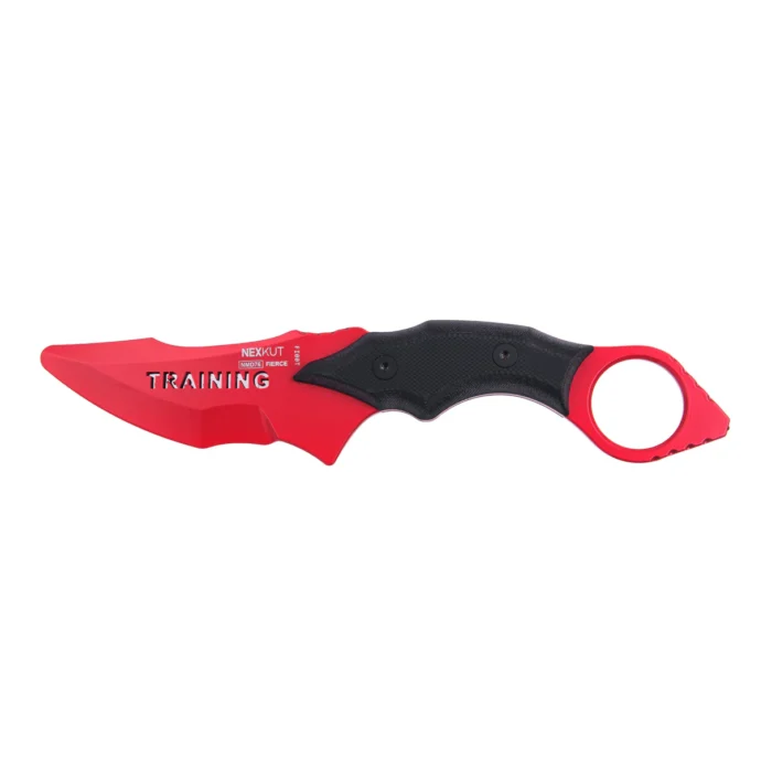 Vista completa cuchillo training NEXKUT Fierce rojo
