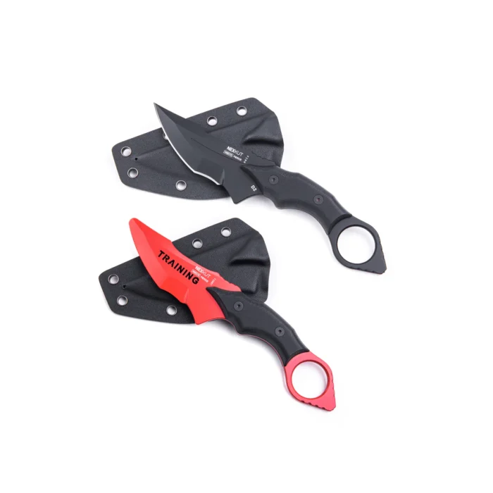 Set NEXKUT Fierce cuchillo operativo y training con fundas Kydex