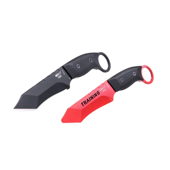 Comparativa cuchillo NEXKUT PTK75 operativo y versión Training