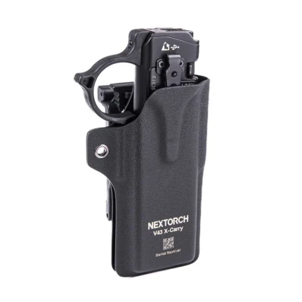 Funda NEXTORCH V43 X-Carry con linterna TA70 insertada y lista para extracción rápida